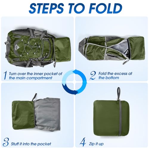Hiking Backpack 40L Packable Lightweight Camping Daypack Men Women
