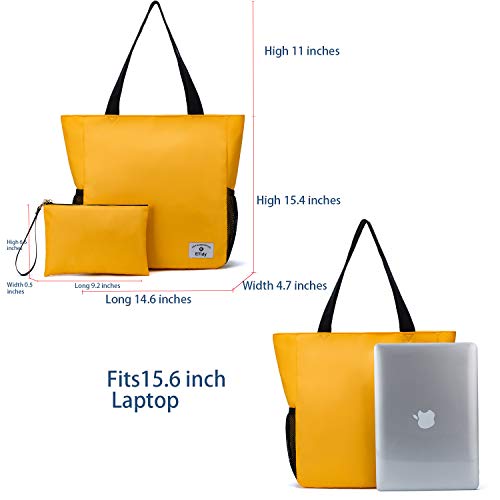 Large Capacity Foldable Tote Bag With Zipper