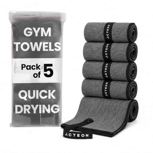 Microfiber Quick Dry Gym Towel 5 Pack (5 Count)