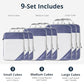 9 Set Compression Packing Cubes for Travel (9 Count)