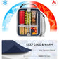 Expandable Small Lunch Box for Men Women Kids to Work School Navy Blue