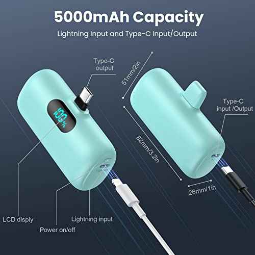 2 Pack]Portable Charger Power Bank for iPhone 17