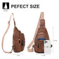 7L Sling Bag for Women Vegan Leather Crossbody Purse Chest Bags Fashionable Trendy Fanny Pack with Travel