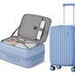 Expandable Top Open Carry On Luggage 22x14x9 Airline Approved