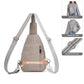 10L Crossbody Sling Bag for Women Men Anti Theft Cross Body Fanny Pack Belt Bag Purse Gifts for Women Faux Leather