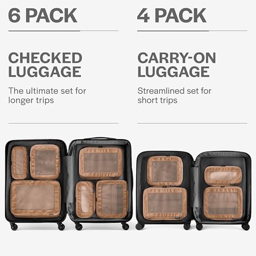 Compression Packing Cubes for Travel (4 Count)