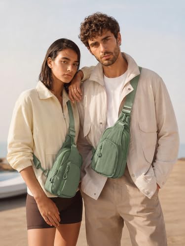 Sling Bag with Adjustable Straps Crossbody Chest Bag Lightweight Small Backpack for Casual Outdoor Traveling Hiking