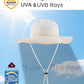 Men's Sun Hat UPF 50+ Wide Brim Bucket Hat Windproof Fishing Hats