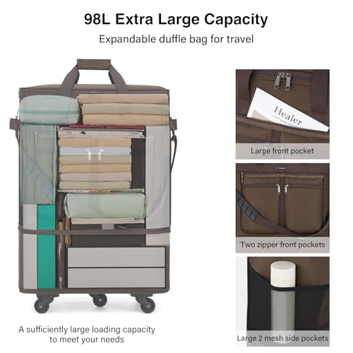 Expandable Luggage Bags for Travel Collapsible Suitcase with Wheels