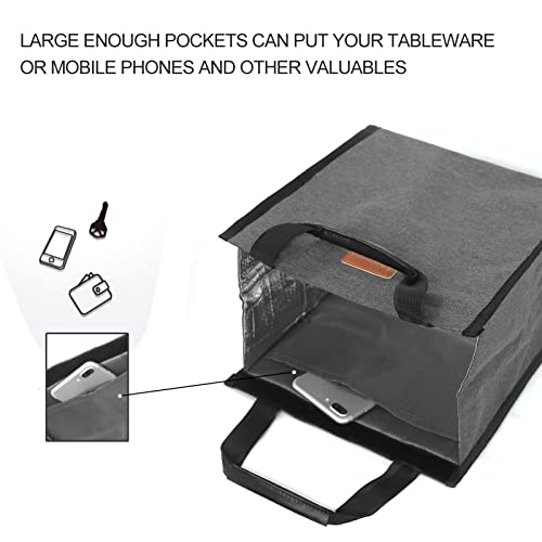Lunch Bags for Women Insulated Reusable Lunch Tote with Internal Pocket