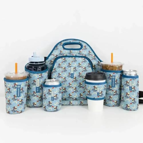 LunchTote Zippered Bag Insulated Neoprene Caddy (Witching Hour / X-Large 6.5 Quart Lunch Tote)