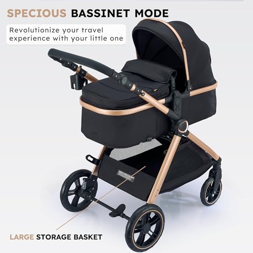 2-in-1 Convertible Baby Stroller for Newborn to Toddler