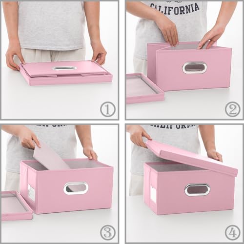 Collapsible Storage Box with Lid [1