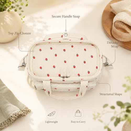 Insulated Lunch Box for Work with Cup Holder