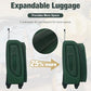 Softside Luggage Set Softshell Lightweight 3 Piece Spinner Suitcase (3 Count)