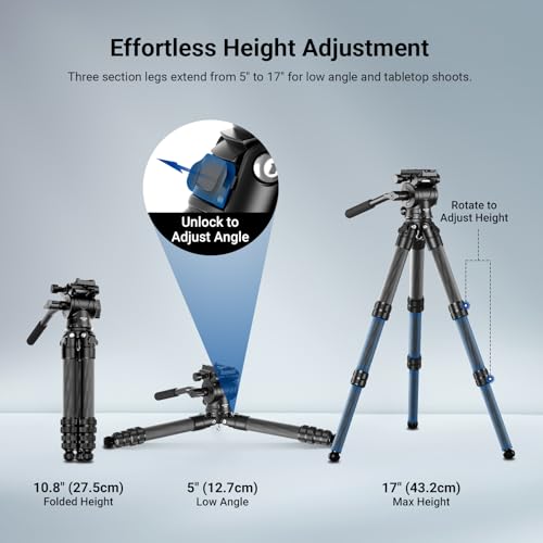 Carbon Fiber Desktop Mini Tripod for Camera