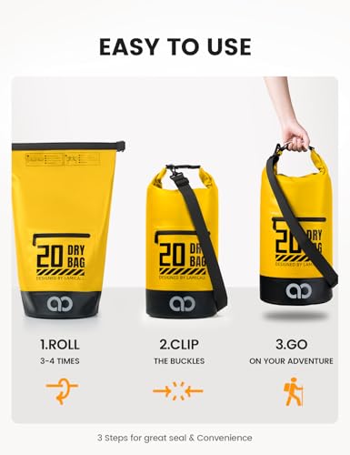 Dry Bag Waterproof Backpack with Phone Pouch 5L