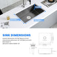 28×20 Inch Undermount Kitchen Sink