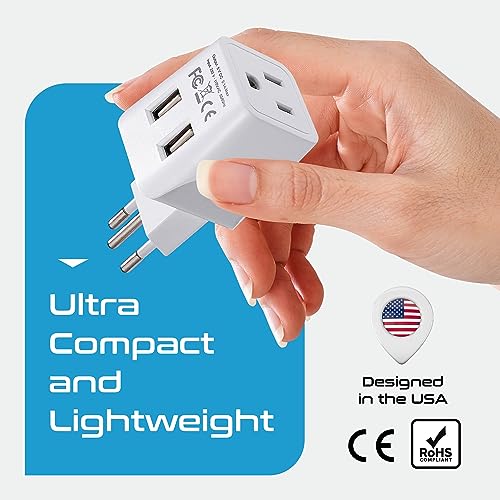 Brazil Travel Adapter Plug With Dual USB