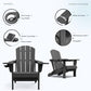 Outdoor Adirondack Chair Set of 6 with 2 Cup Holders (6 Count)