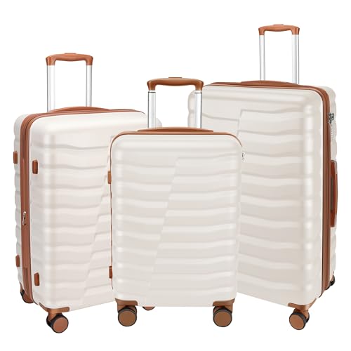 3 Piece Hardshell Travel Luggage Set (3 Count)