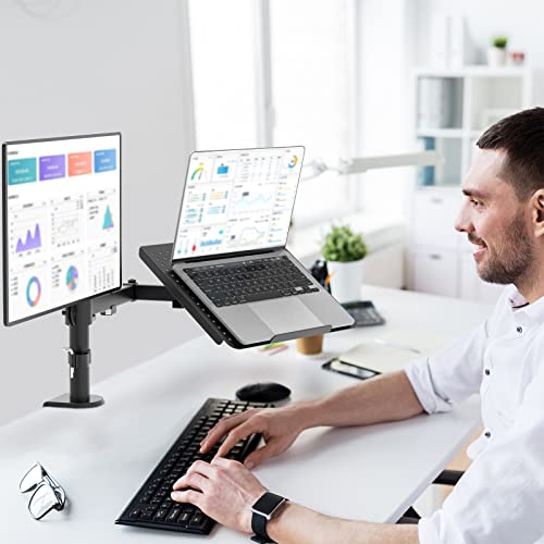 Laptop and Monitor Stand for 17" Notebook and 27" Screen
