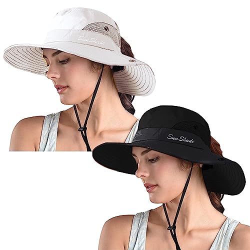 Women's Ponytail Safari Sun Hat