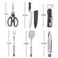 Portable Camping Cooking Utensils Set Bag Suitable for Fork
