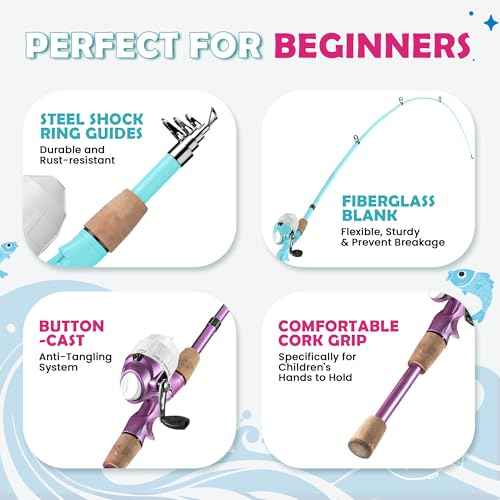 Kids Fishing Pole 2 Pack (2 Count)