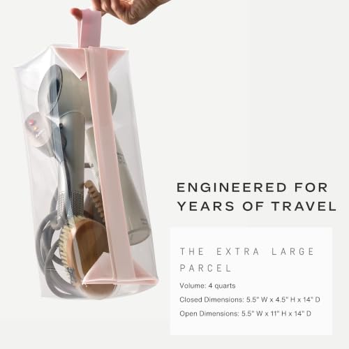 Parcel Clear Travel Kit with Zipperless Magnetic Closure