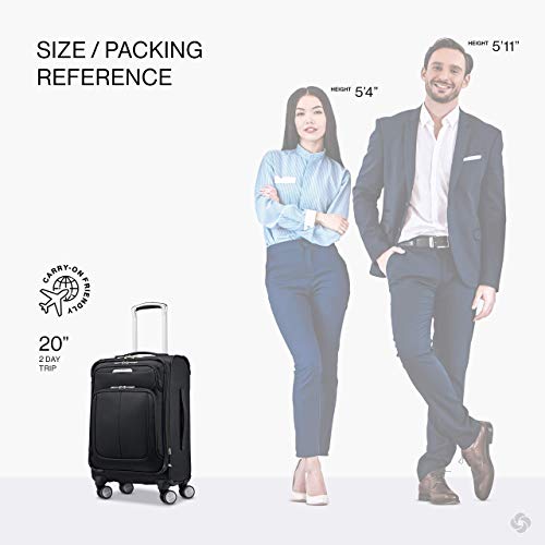Solyte DLX Softside Expandable Luggage with Spinner Wheels