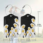 2 Pack Luggage Tags for suitcases Silly Goose TSA Approved Label Luggage Tag Baggage Tag Leather Stainless Steel Loop Label Tag for Men Women Travel Bag Suitcase (2 Count)