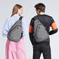 Sling Bag Men Backpack Unisex One Shoulder Bag Hiking Travel Backpack Crossbody with USB Port for Men Women Versatile Casual Daypack