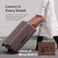 Checked Expandable Suitcase