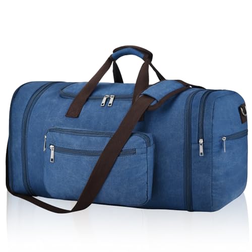 60L Canvas Duffle Bag for Men