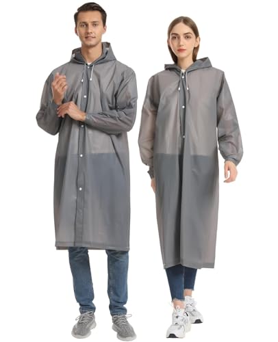 2 Pack Portable EVA Raincoats for Adults (2 Count)