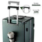 Super Large Aluminum Frame Zipperless Checked Luggage Front Pocket