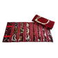Travel Jewelry Roll Bag Portable Organizer Pouch With Grids&PVC Cover Storage Bags for Necklace