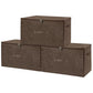 Fabric Storage Bins with Zipper Lids (3 Count)