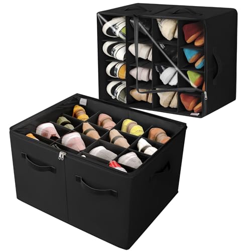 Shoe Organizer for Closet 2 Pack (2 Count)