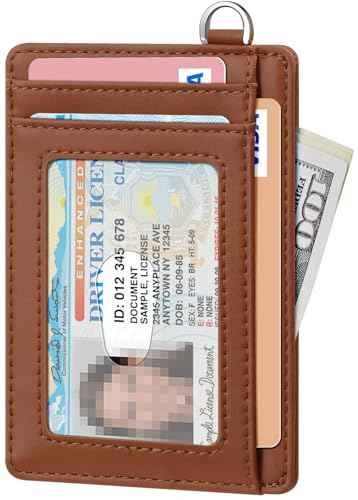 Slim Minimalist Wallet RFID Credit Card Holder for Men