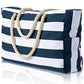 Beach Bag Large Beach Tote Bag for Women Waterproof Sandproof Swim Pool Bag With Zipper