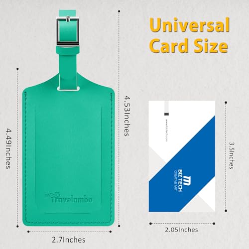 12 Pack Leather Luggage Tags for Suitcases Travel Tag (12 Count)