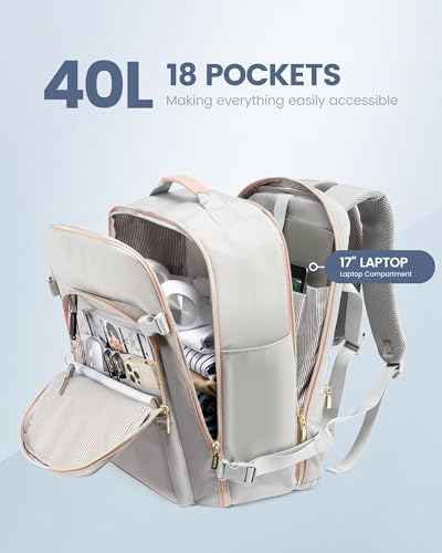40L Travel Backpack Flight Approved Carry on Backpack