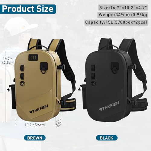 IPX8 Waterproof Fishing Backpack with Rod Holder