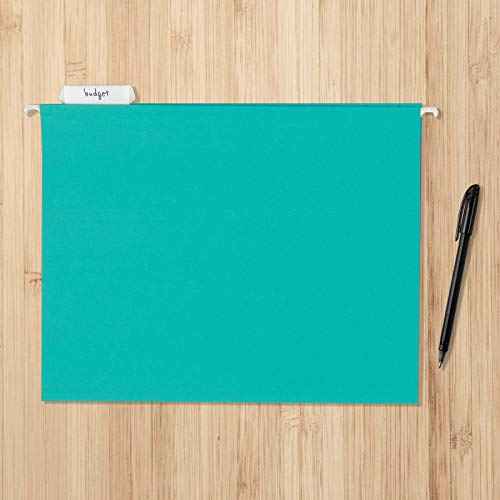 Hanging File Folders with Adjustable Tabs for Document Organization (25 Count)