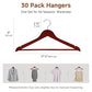 Wooden Coat Hangers (30 Count)