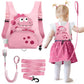 3 in 1 Toddler Harness Leash with Key Lock for Boys Girls