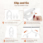 White Travel Hangers with Clips (20 Count)