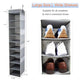 2 Pack Large Sized Hanging Shoe Organizer 10